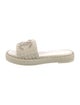 Chanel Interlocking CC Logo Tweed Espadrilles