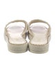 Chanel Interlocking CC Logo Tweed Espadrilles