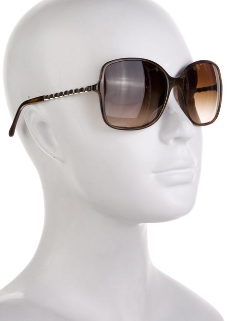 Chanel Interlocking CC Logo Oversize Sunglasses