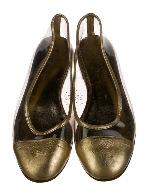 Chanel 2007 Interlocking CC Logo Ballet Flats