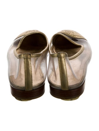 Chanel 2007 Interlocking CC Logo Ballet Flats