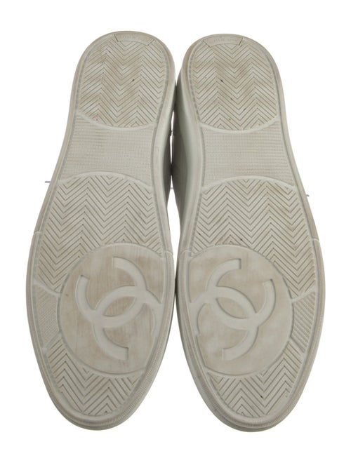 Chanel Interlocking CC Logo Leather Sneakers