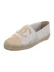 Chanel Interlocking CC Logo Leather Espadrilles