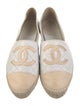 Chanel Interlocking CC Logo Leather Espadrilles