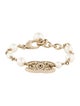 Chanel Faux Pearl & Strass CC Station Bracelet
