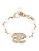 Chanel Faux Pearl & Strass CC Station Bracelet