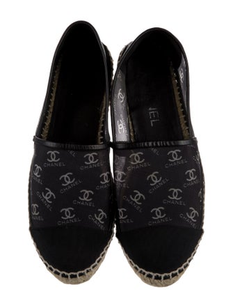 Chanel Interlocking CC Logo Mesh Espadrilles