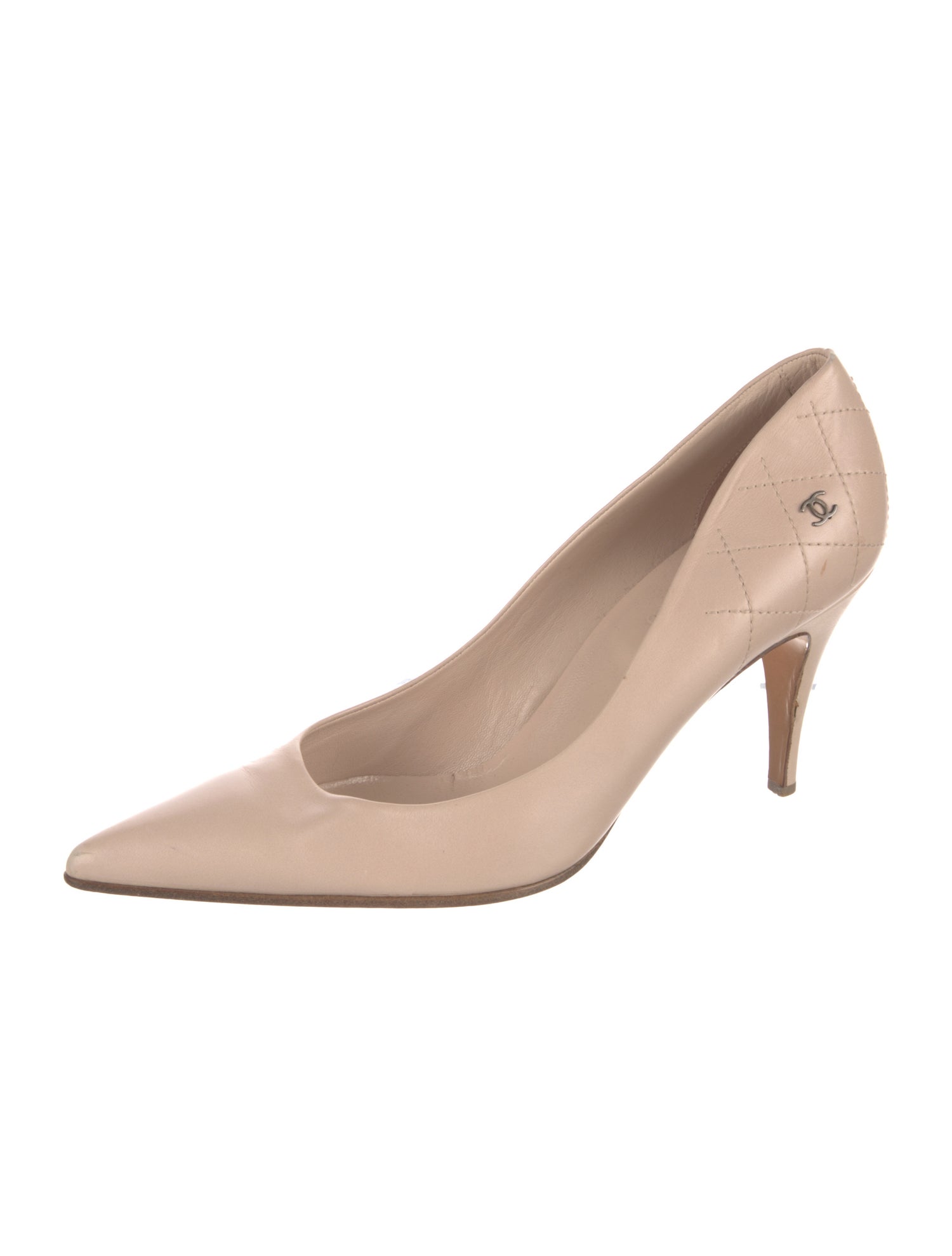 Chanel Vintage Interlocking CC Logo Pumps