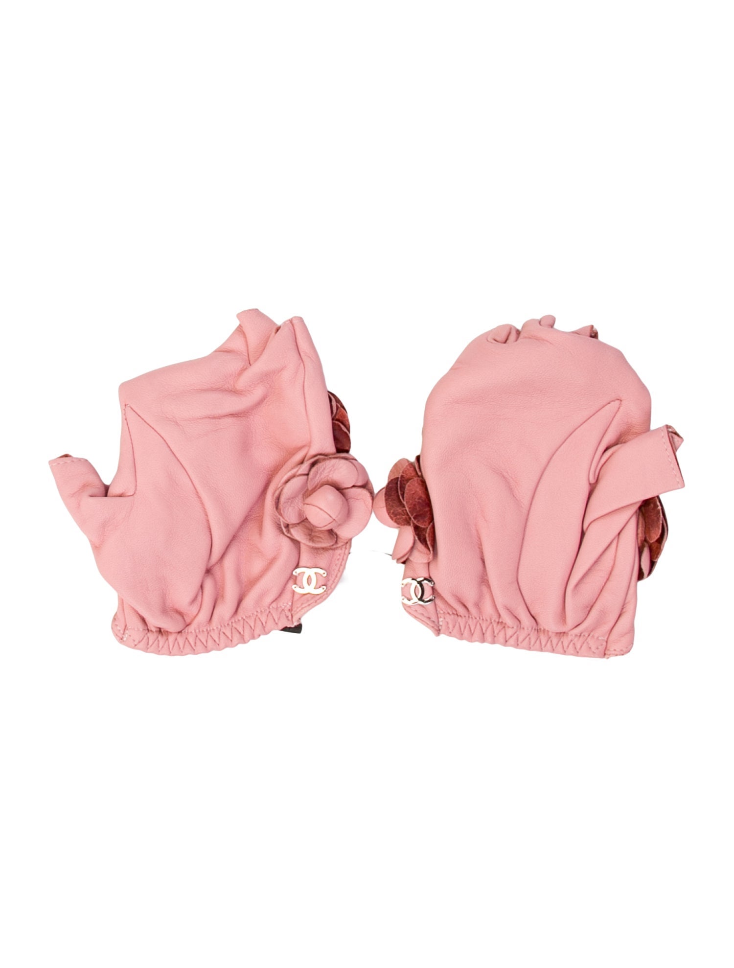 Chanel Camellia Fingerless Gloves