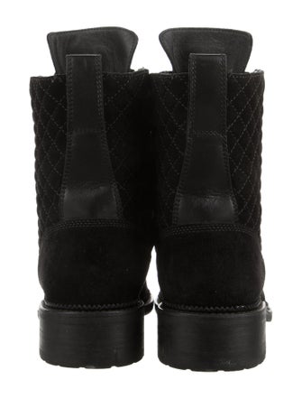Chanel 2018 Interlocking CC Logo Combat Boots