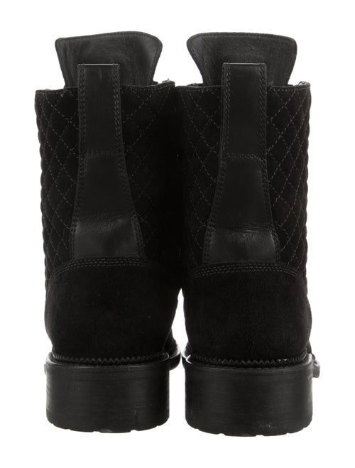 Chanel 2018 Interlocking CC Logo Combat Boots