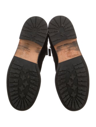 Chanel 2018 Interlocking CC Logo Combat Boots