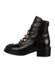 Chanel 2024-2025 Faux Pearl Accents Combat Boots