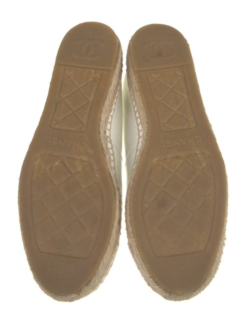 Chanel Interlocking CC Logo Patent Leather Espadrilles