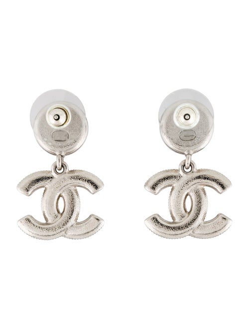 Chanel 2025 Faux Pearl, Strass & Resin CC Drop Earrings