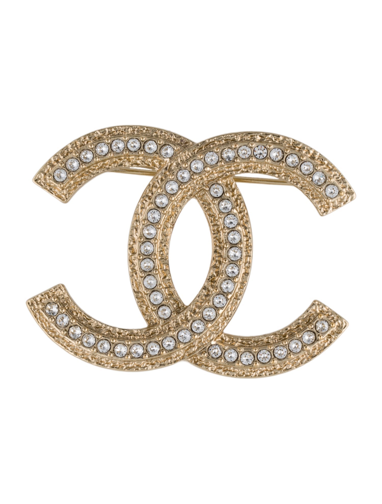 Chanel 2023 Strass CC Brooch