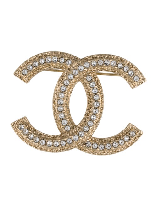 Chanel 2023 Strass CC Brooch
