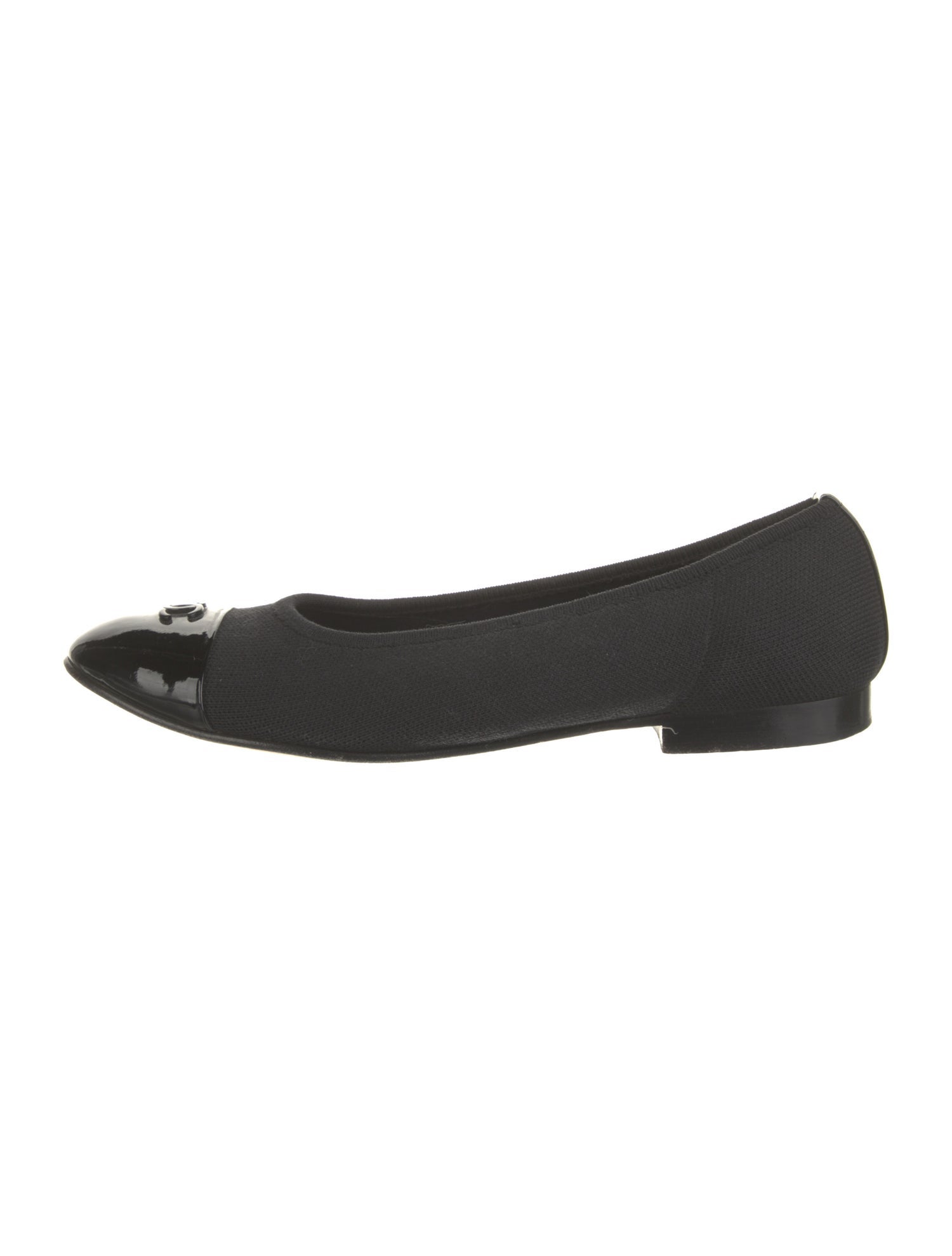Chanel Interlocking CC Logo Ballet Flats