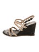 Chanel Leather Braided Accents Slingback Sandals