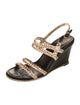 Chanel Leather Braided Accents Slingback Sandals