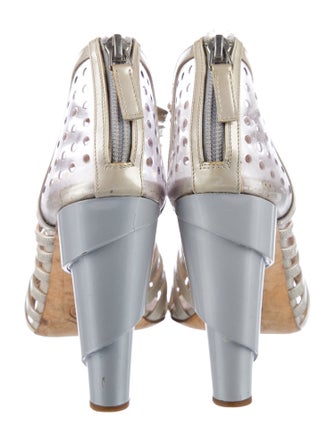 Chanel Interlocking CC Logo Patent Leather Gladiator Sandals