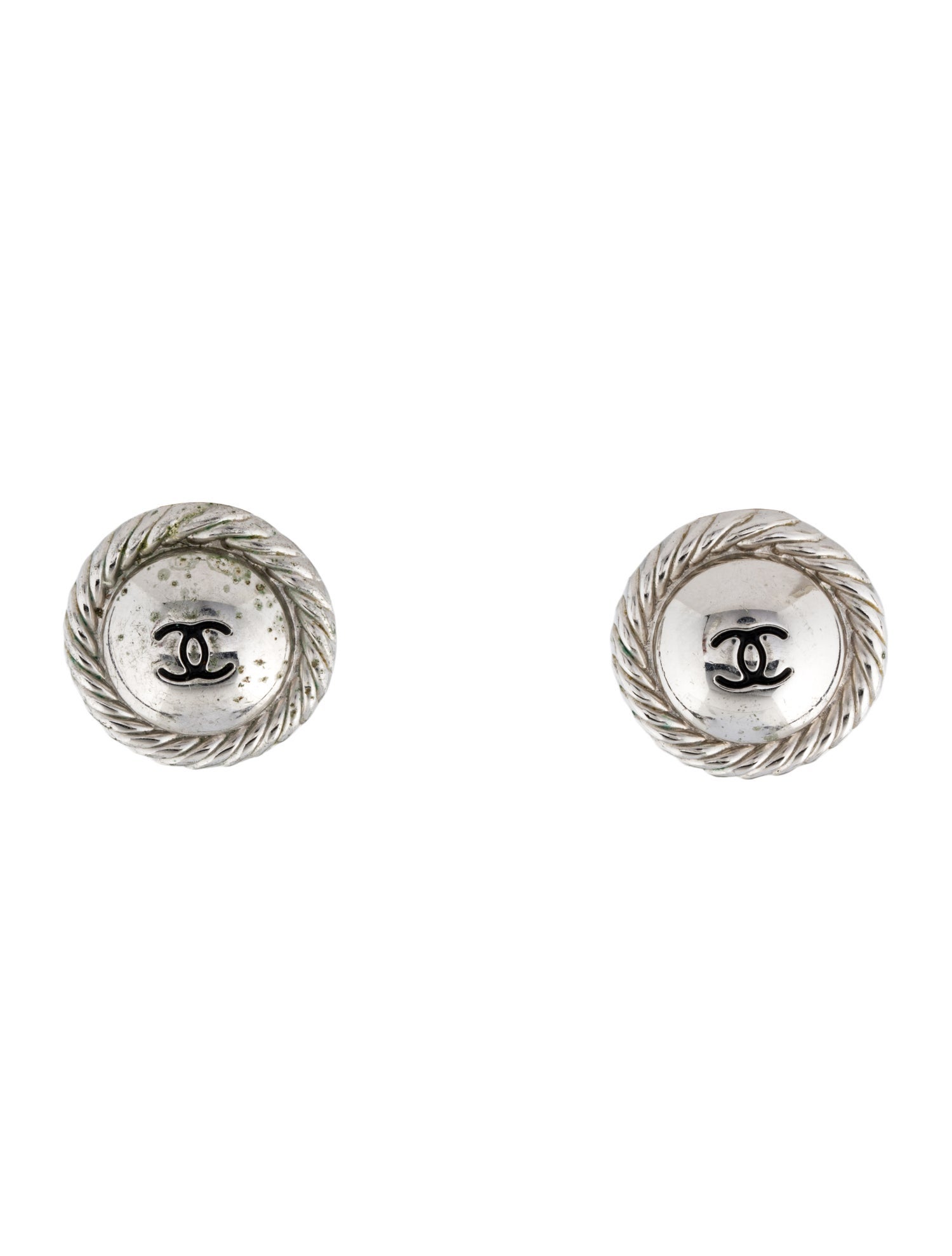 Chanel Vintage CC Clip-On Earrings