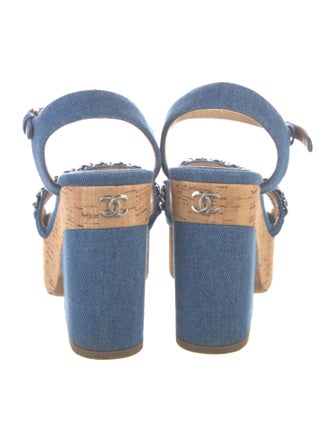 Chanel 2019 Interlocking CC Logo Sandals