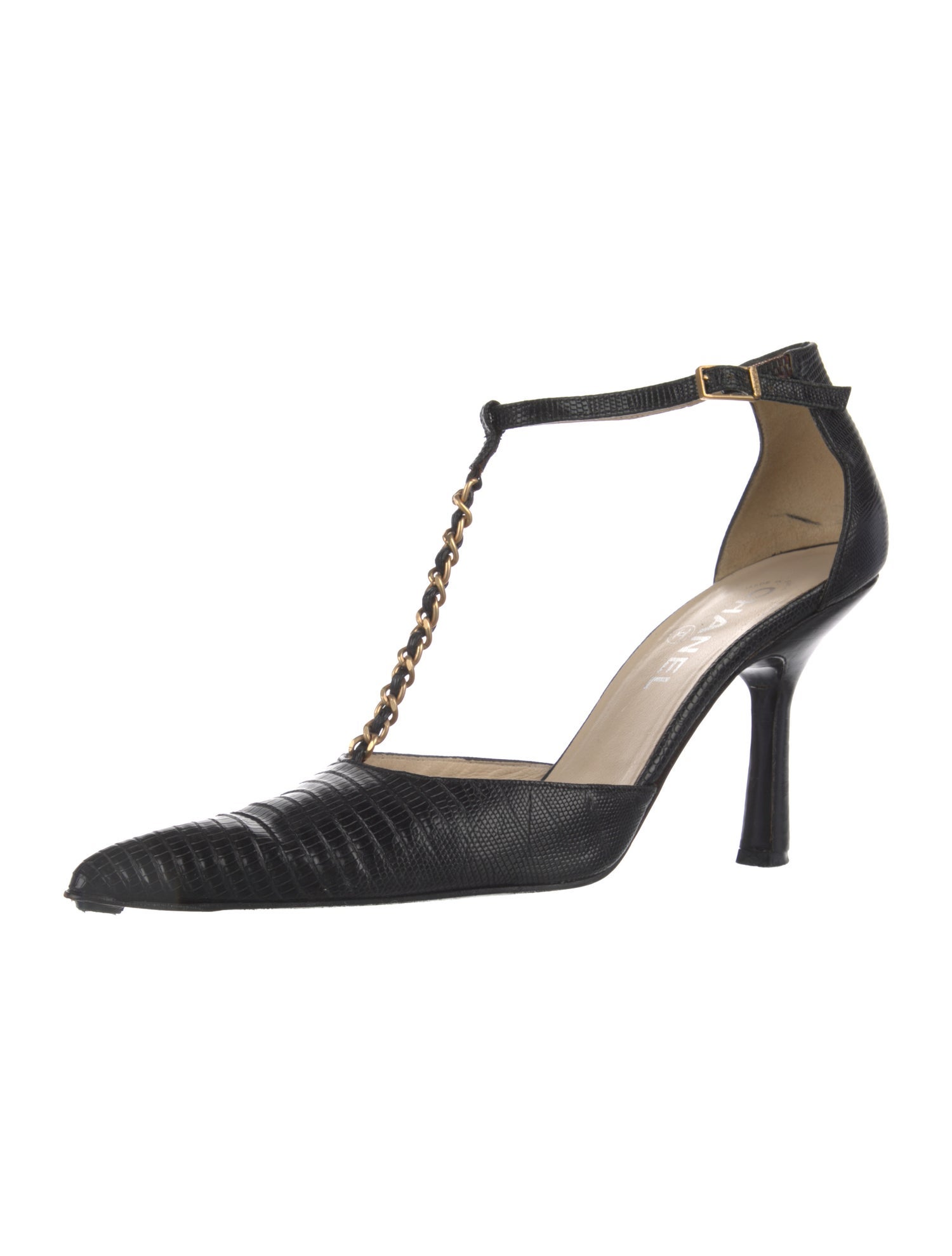 Chanel Vintage 2001 T-Strap Pumps