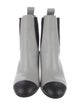 Chanel Interlocking CC Logo Leather Chelsea Boots