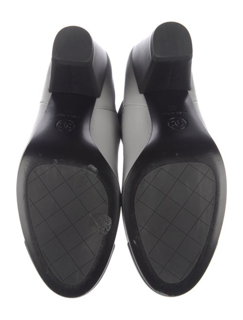 Chanel Interlocking CC Logo Leather Chelsea Boots
