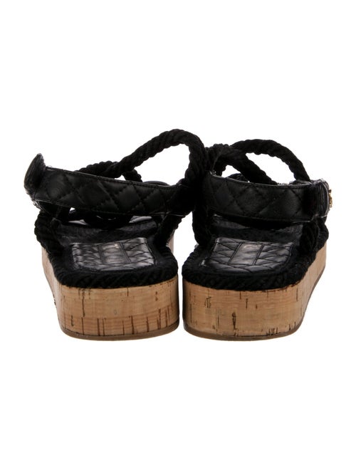 Chanel 2021 Interlocking CC Logo Slingback Sandals