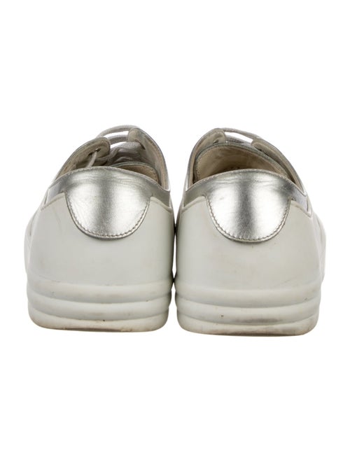 Chanel Interlocking CC Logo Leather Sneakers