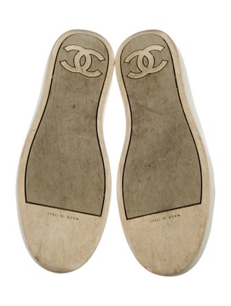 Chanel Interlocking CC Logo Leather Sneakers