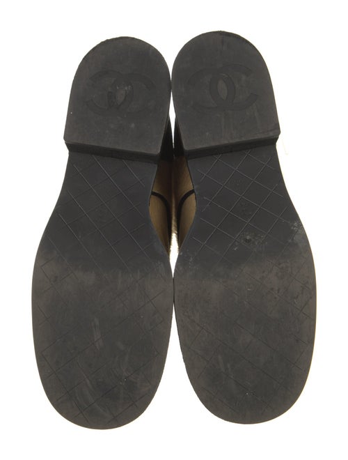 Chanel 2022 Interlocking CC Logo Combat Boots