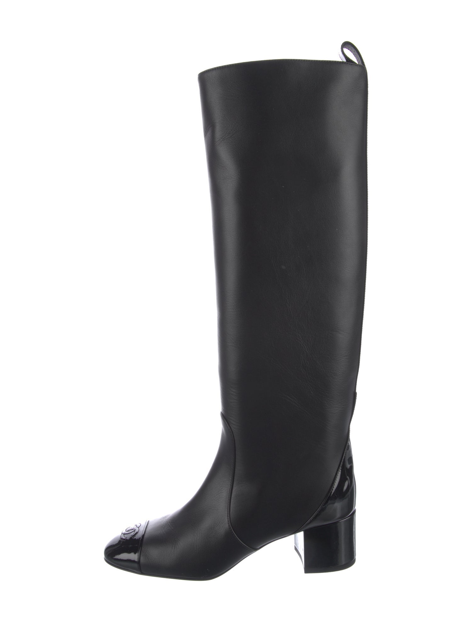 Chanel 2025 Interlocking CC Logo Riding Boots