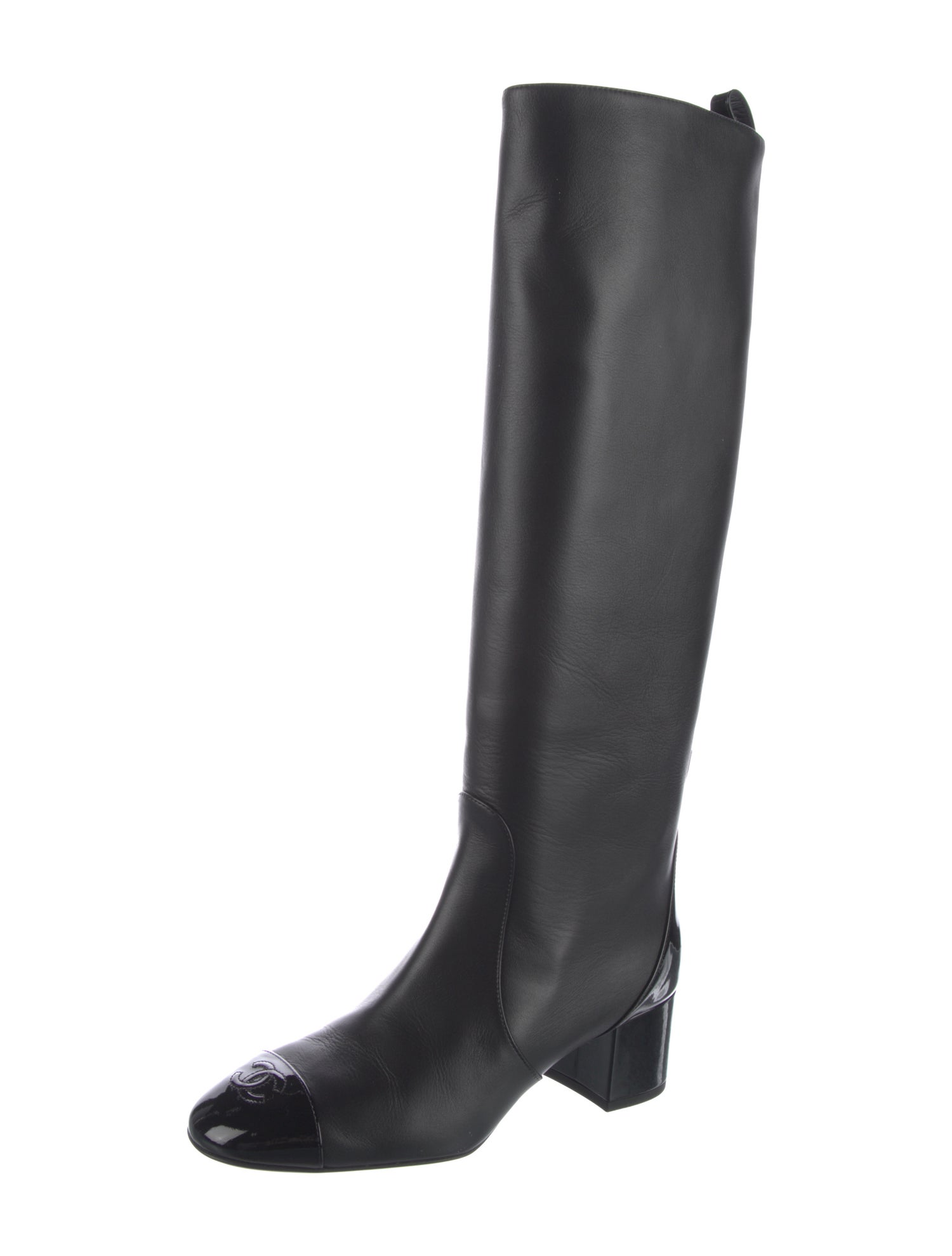 Chanel 2025 Interlocking CC Logo Riding Boots
