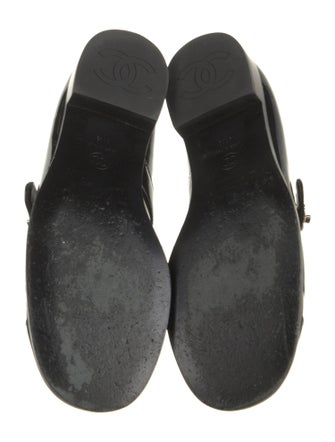 Chanel Interlocking CC Logo Patent Leather Mary Jane Flats