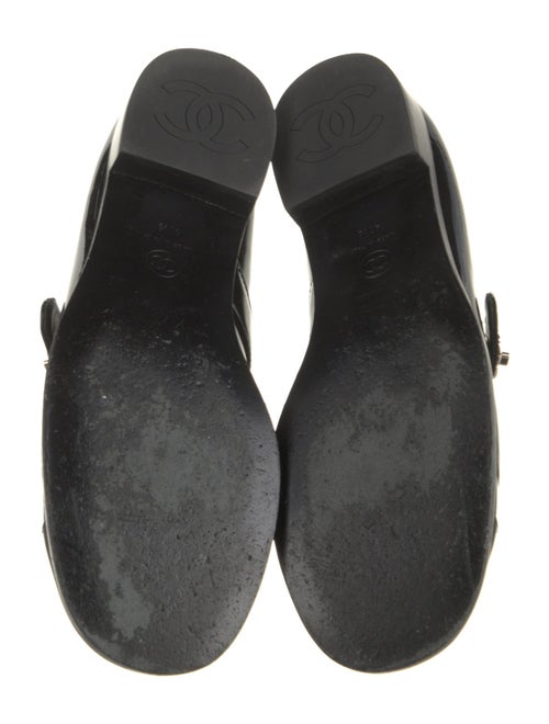 Chanel Interlocking CC Logo Patent Leather Mary Jane Flats