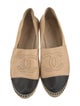 Chanel Interlocking CC Logo Leather Espadrilles