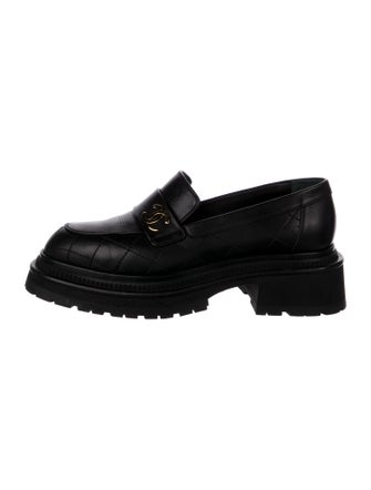 Chanel 2023 Interlocking CC Logo Loafers
