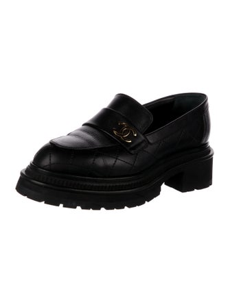 Chanel 2023 Interlocking CC Logo Loafers