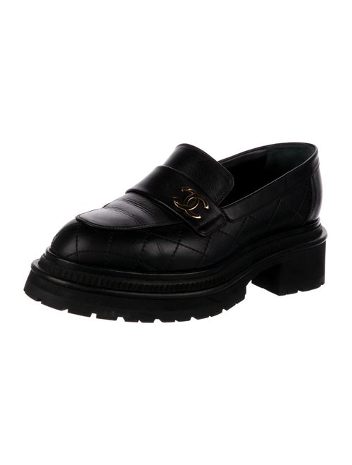 Chanel 2023 Interlocking CC Logo Loafers
