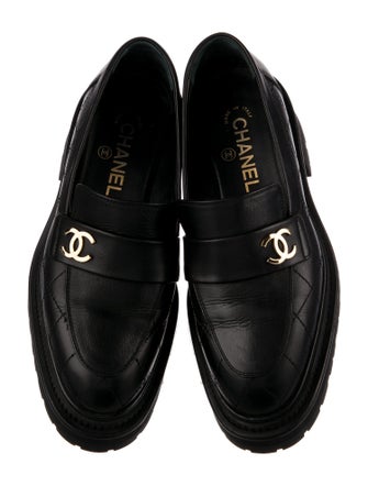 Chanel 2023 Interlocking CC Logo Loafers