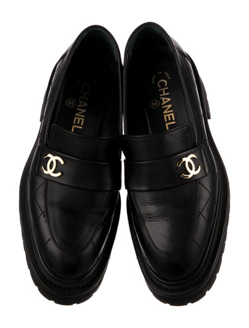 Chanel 2023 Interlocking CC Logo Loafers