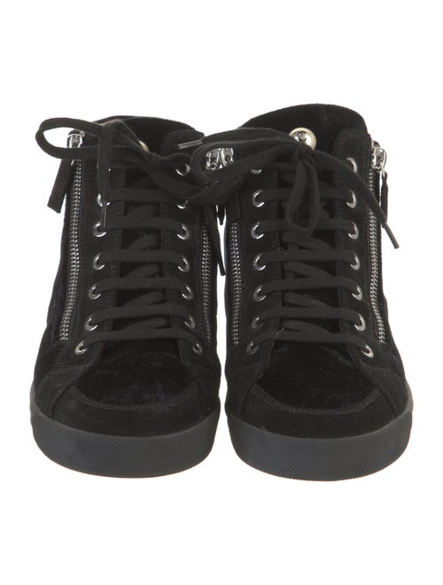 Chanel 2014 Interlocking CC Logo Wedge Sneakers