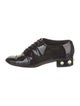 Chanel Interlocking CC Logo Patent Leather Oxfords
