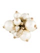 Chanel Faux Pearl Cluster CC Cocktail Ring