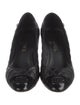 Chanel Interlocking CC Logo Leather Pumps