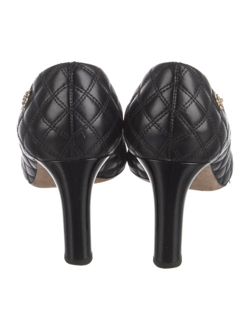 Chanel Interlocking CC Logo Leather Pumps