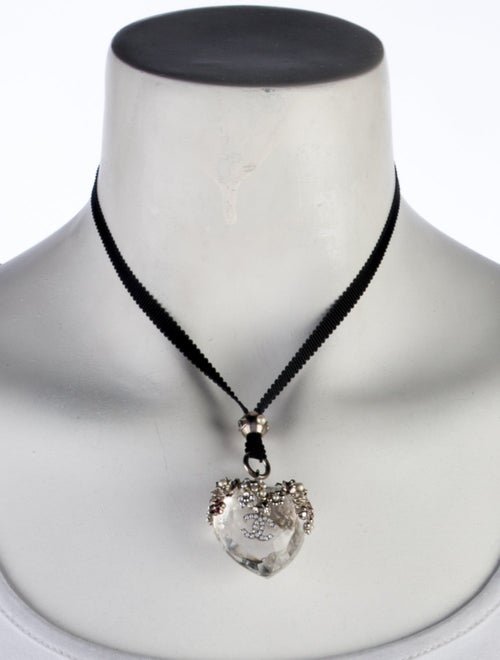 Chanel Faux Pearl, Strass & Glass Pendant Necklace